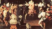 unknow artist Queen Elizabeth dancing with robert dudley,earl of Leicester oil painting picture wholesale